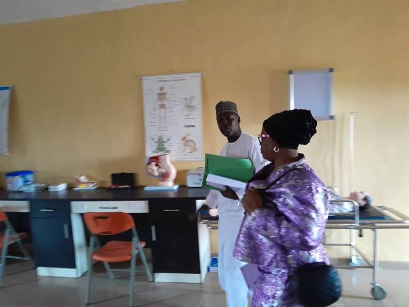 NURSING AND MIDWIFERY OFFICIALS ON THEIR VISIT TO PEACELAND UNIVERSITY SCHOOL OF BNSC