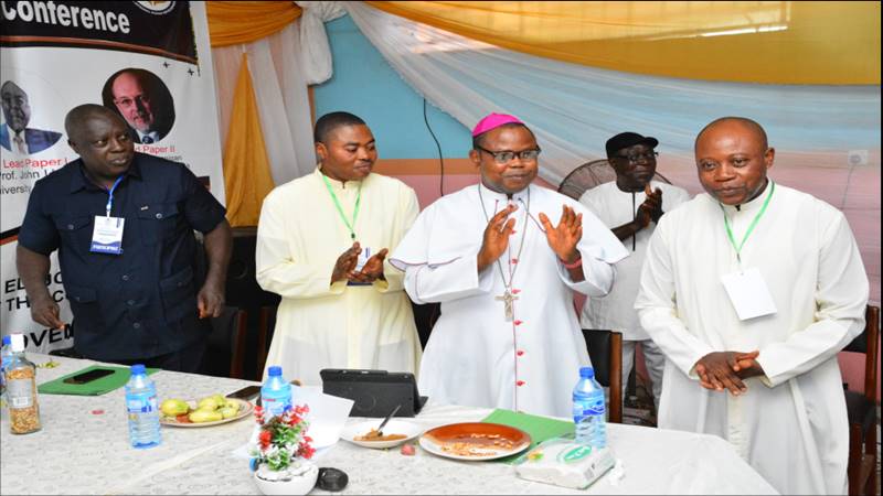 AUXILIARY BISHOP ERNEST A. OBODO HONORED AT PEACELAND UNIVERSITY'S MAIDEN INTERNATIONAL CONFERENC