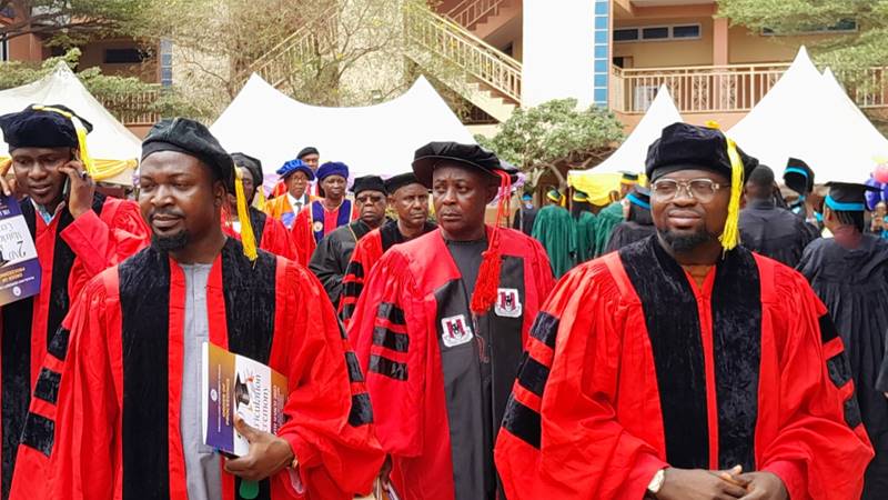 PEACELAND UNIVERSITY'S LEADERSHIP CELEBRATES WITH OUR INCOMING STUDENTS ON THEIR MOMENTOUS MATRICULATION DAY.