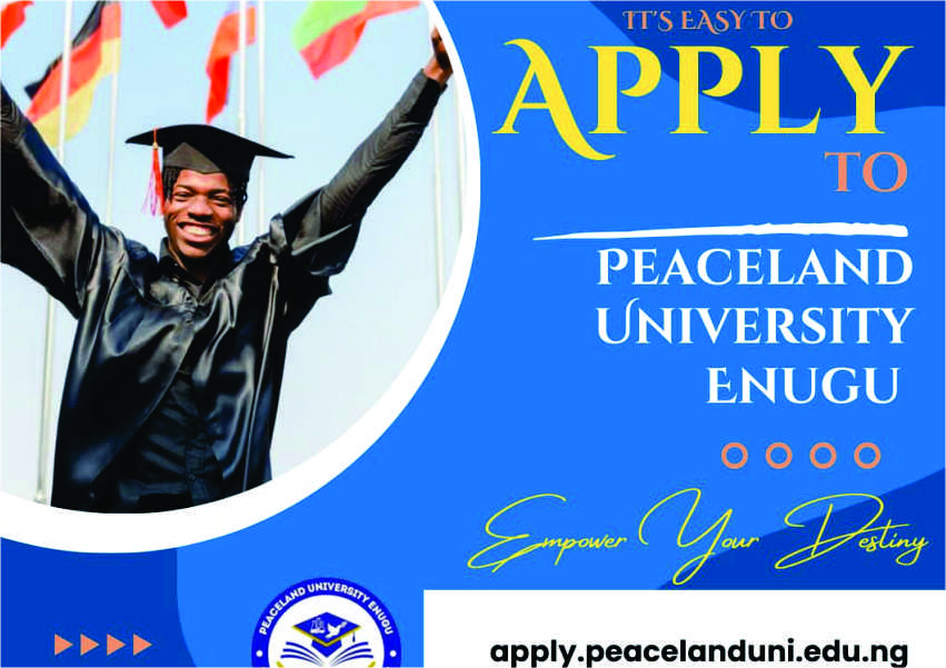  APPLYING TO PEACELAND UNIVERSITY IS EASY
