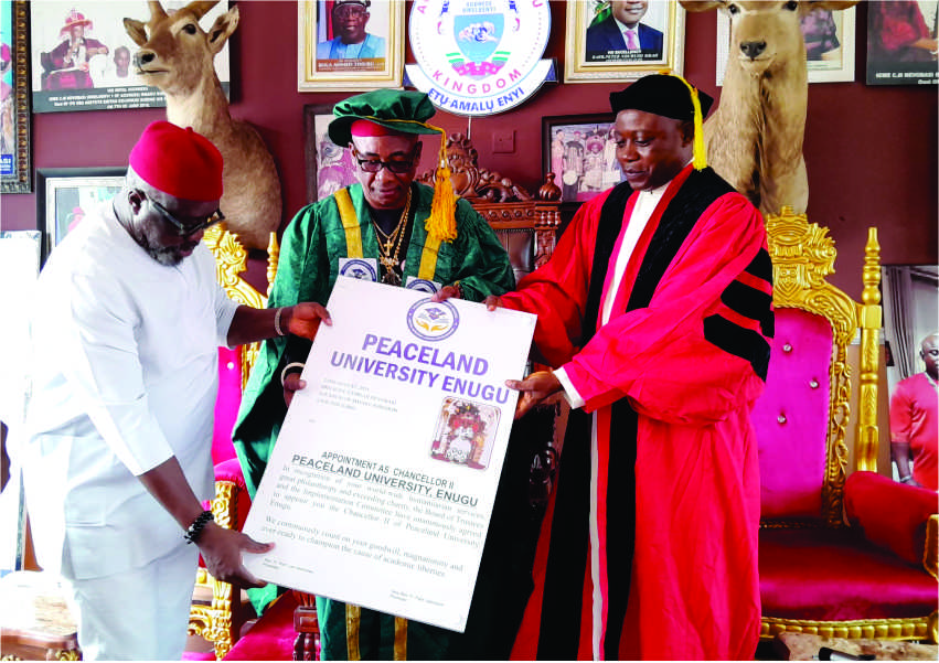 PEACELAND UNIVERSITY ENUGU APPOINTS CHANCELLOR II