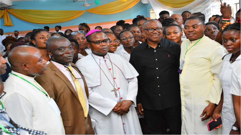 HIS EXCELLENCY PETER OBI GRACED THE MAIDEN HYBRID INTERNATIONAL CONFERENCE AT PEACELAND UNIVERSITY, ENUGU, AS A SPECIAL GUEST OF HONOR